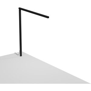 Z-Bar Solo Gen 4 16.75 inch 8.80 watt Matte Black Desk Lamp Portable Light, Through-Table Mount